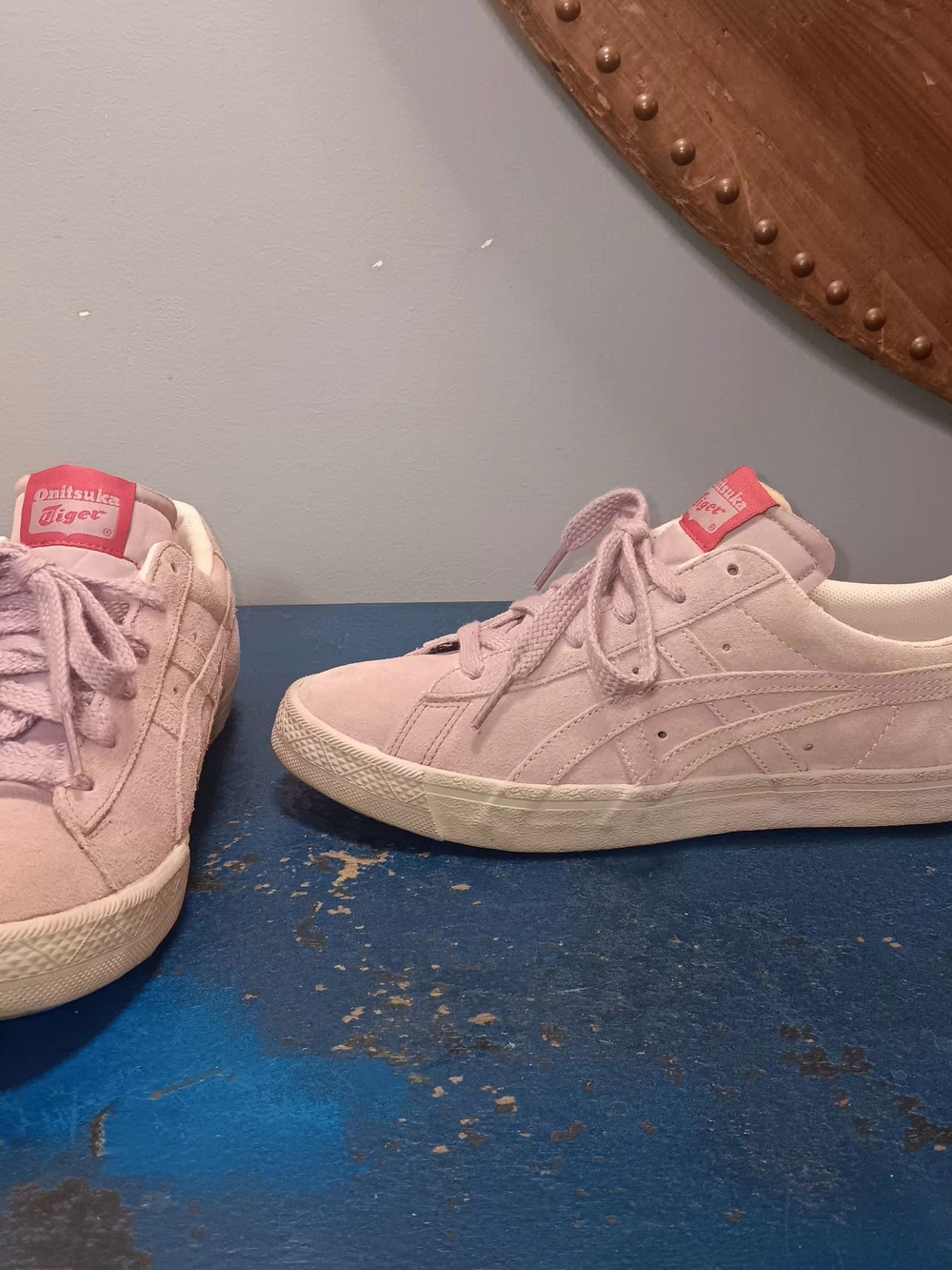 Onitsuka Tiger by Asics Women's Pink Suede Low-Top Sneakers